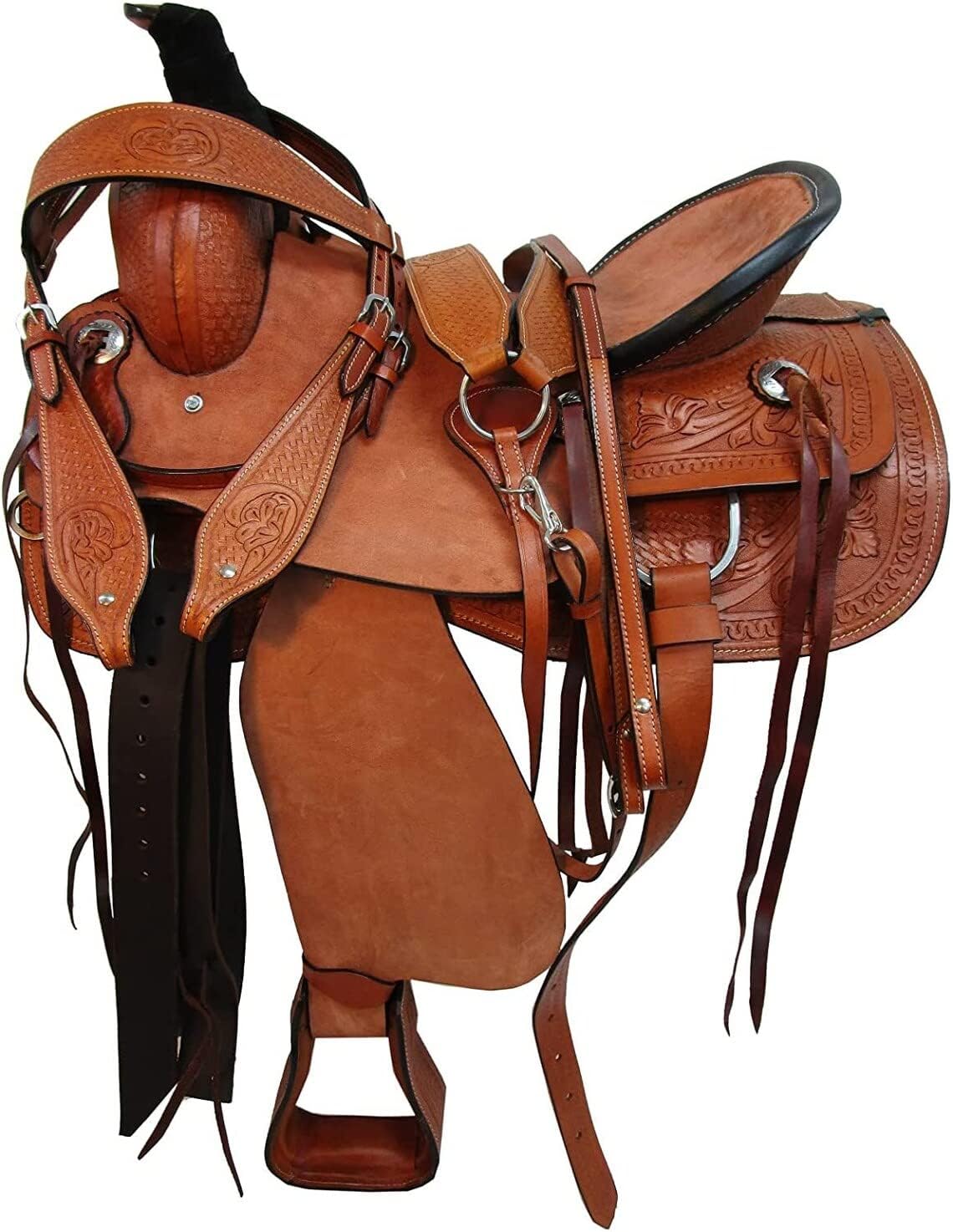 Traditional Western Saddle Handcrafted Leather Horse Riding Saddle
