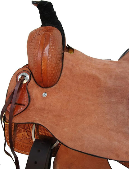 Traditional Western Saddle Handcrafted Leather Horse Riding Saddle