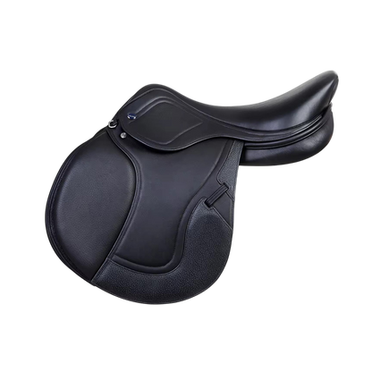 Equestire Luxury Black Leather Close Contact Saddle