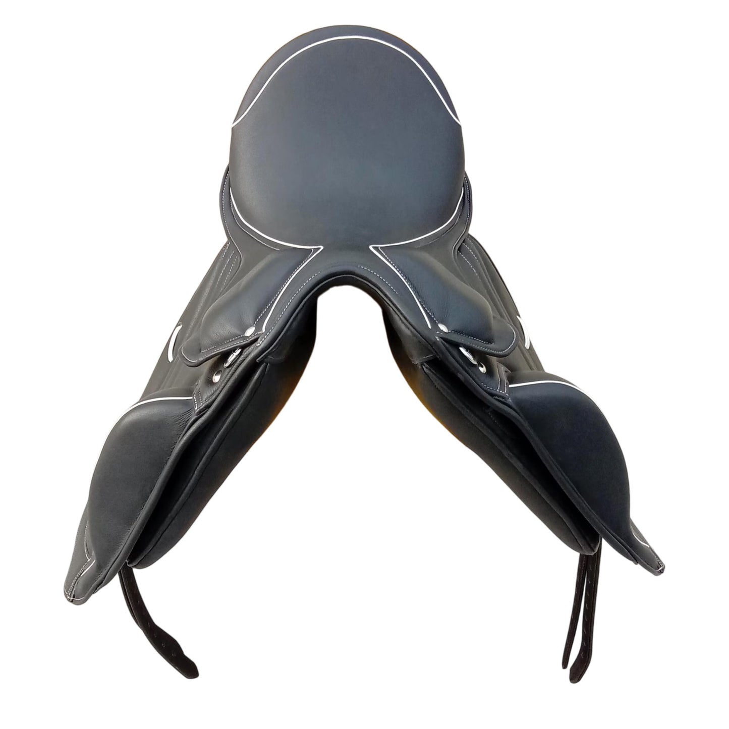 Equestire Premium Black Dressage Saddle with Contrast Piping