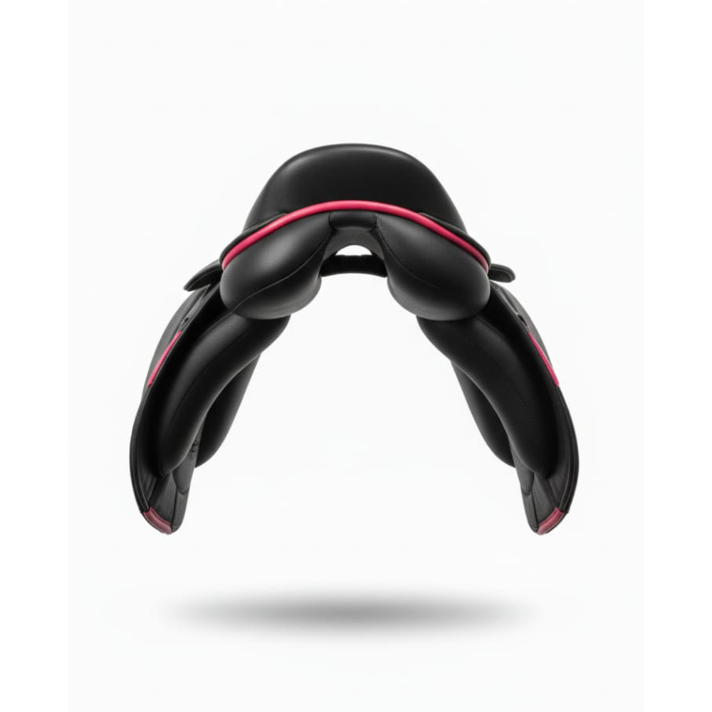 Equestire Premium Black & Pink All-Purpose English Saddle