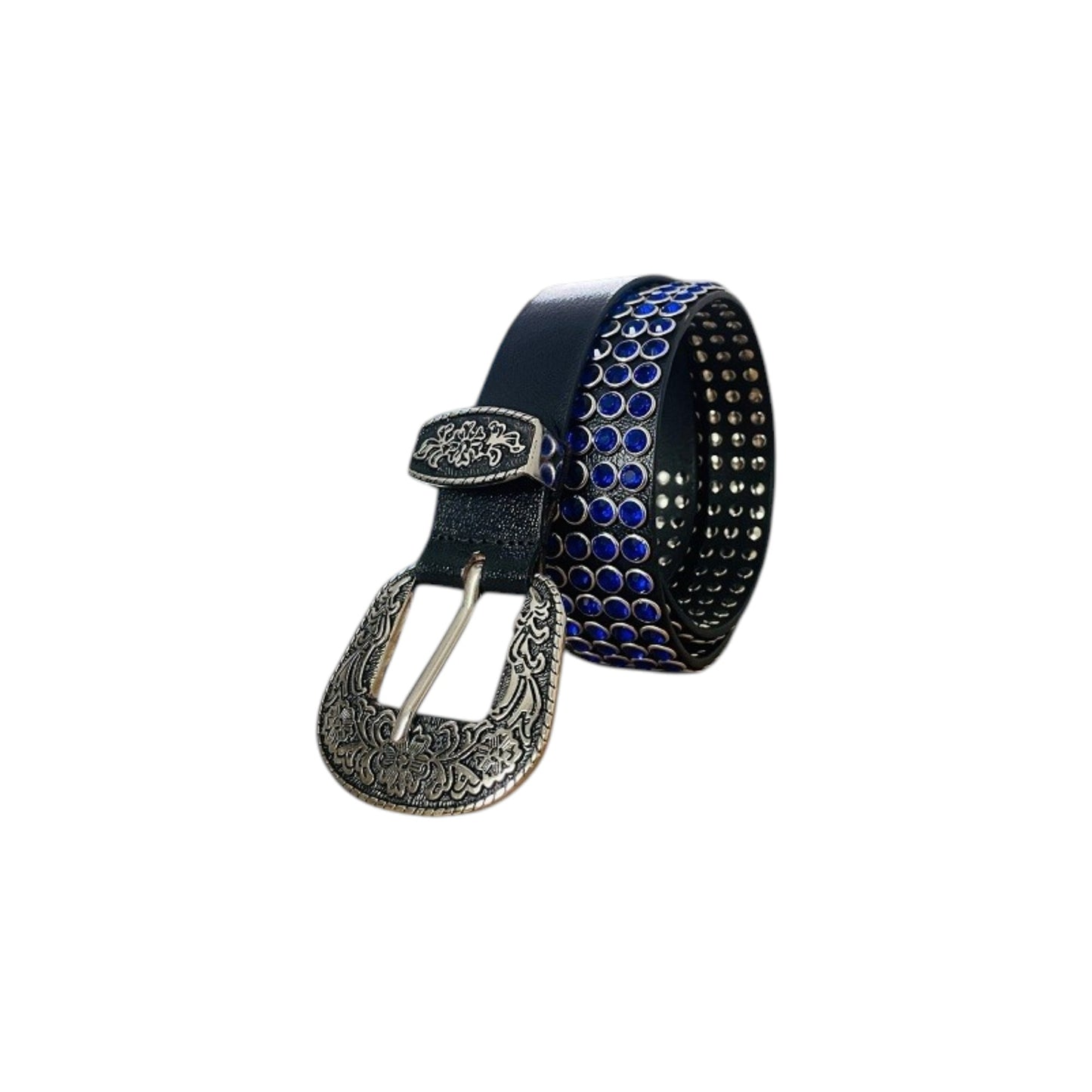Equestire Crystal Studded Western Leather Belt
