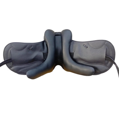 Equestire Grand Prix Elite Monoflap Black Leather Dressage Saddle