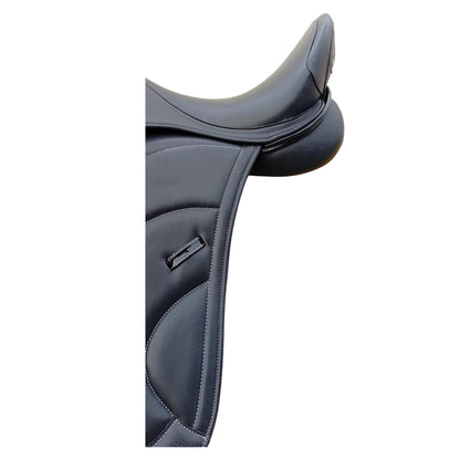 Equestire Grand Prix Elite Monoflap Black Leather Dressage Saddle