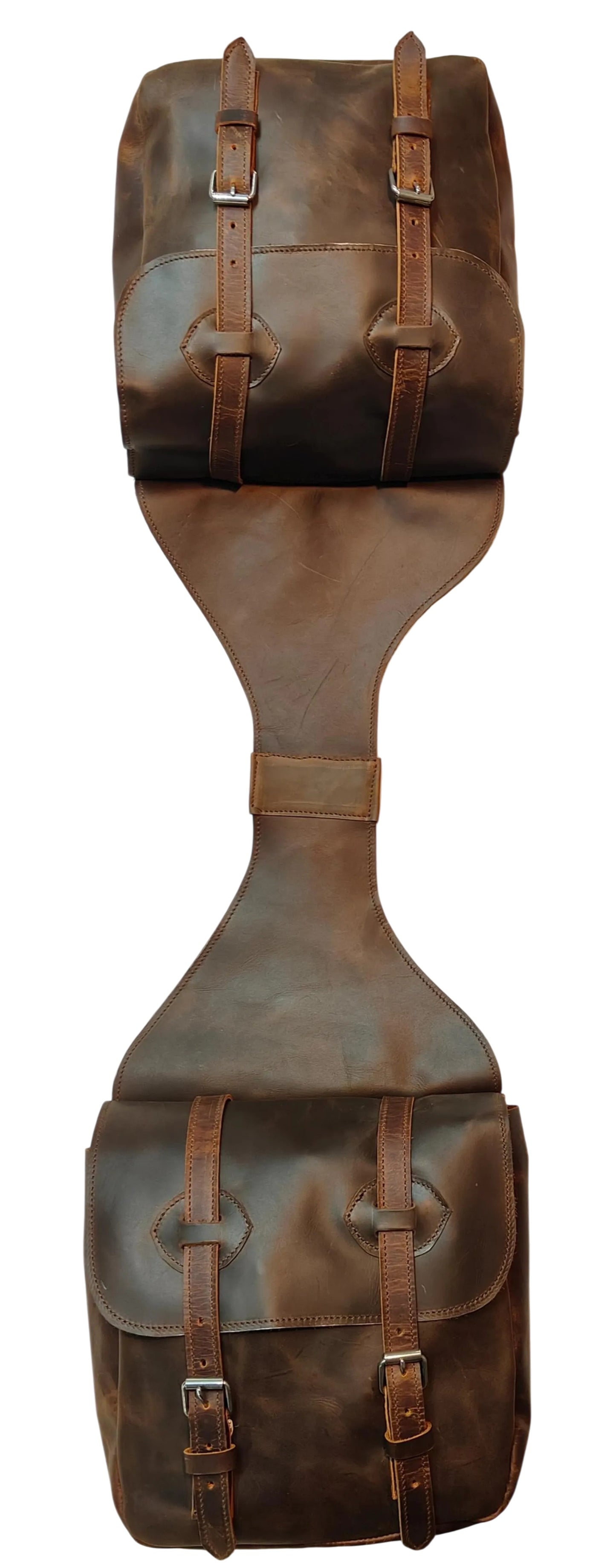 Equestire Vintage Leather Western Saddle Bag