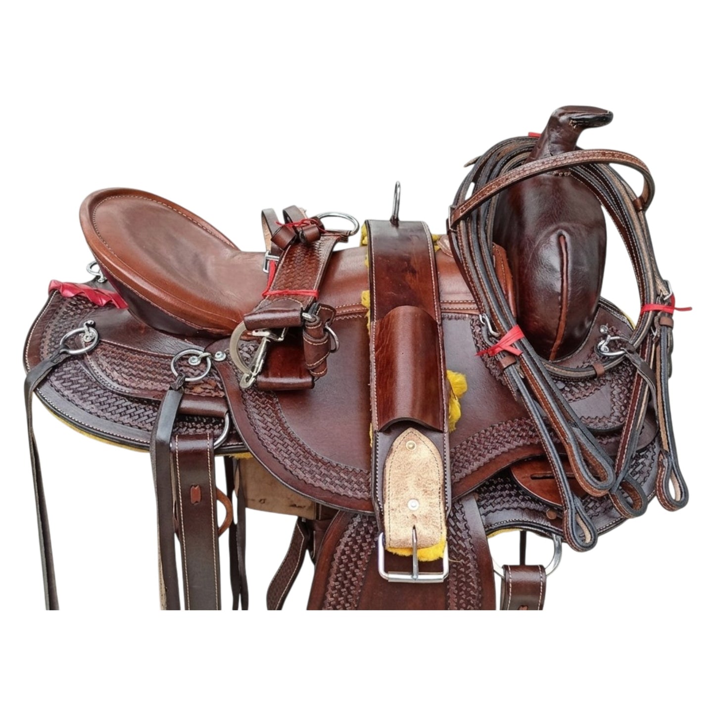 Equestire Premium Dark Oil Ranch & Trail Western Saddle Set