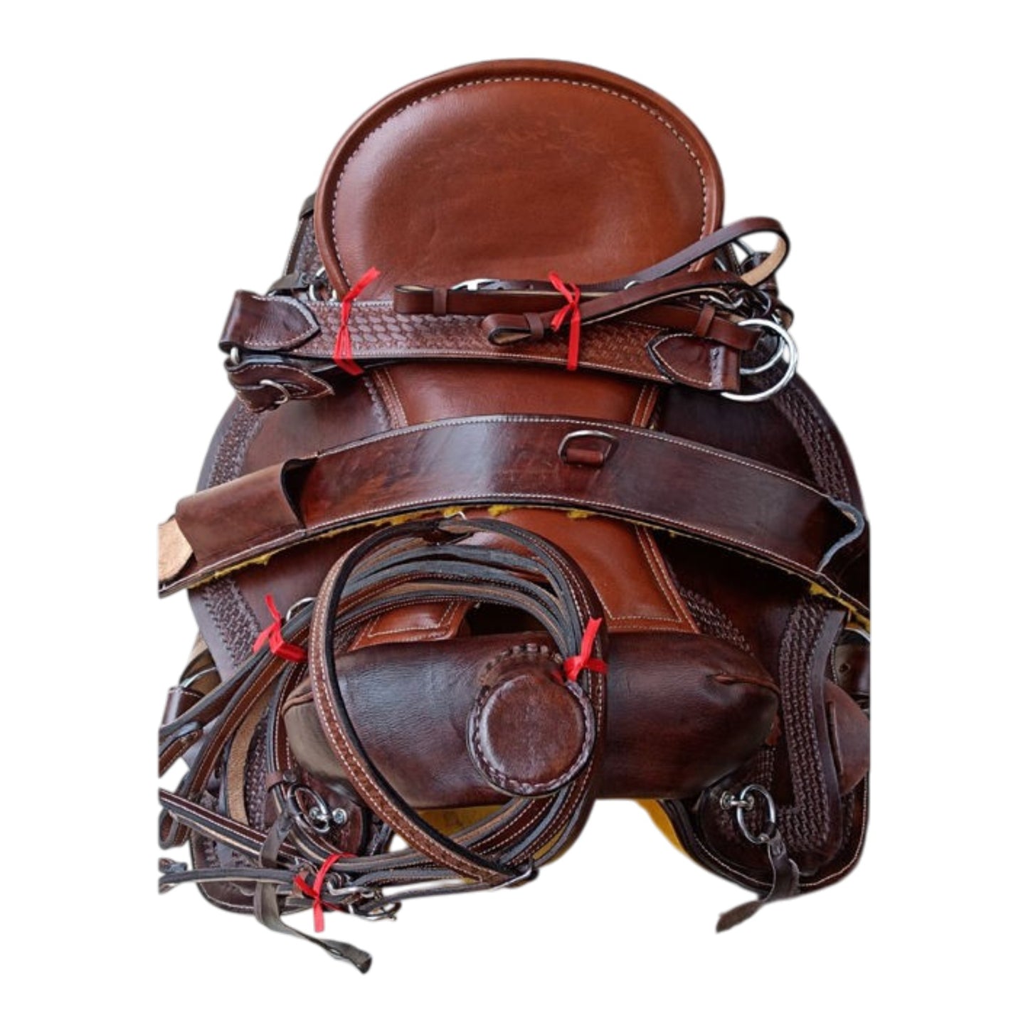 Equestire Premium Dark Oil Ranch & Trail Western Saddle Set