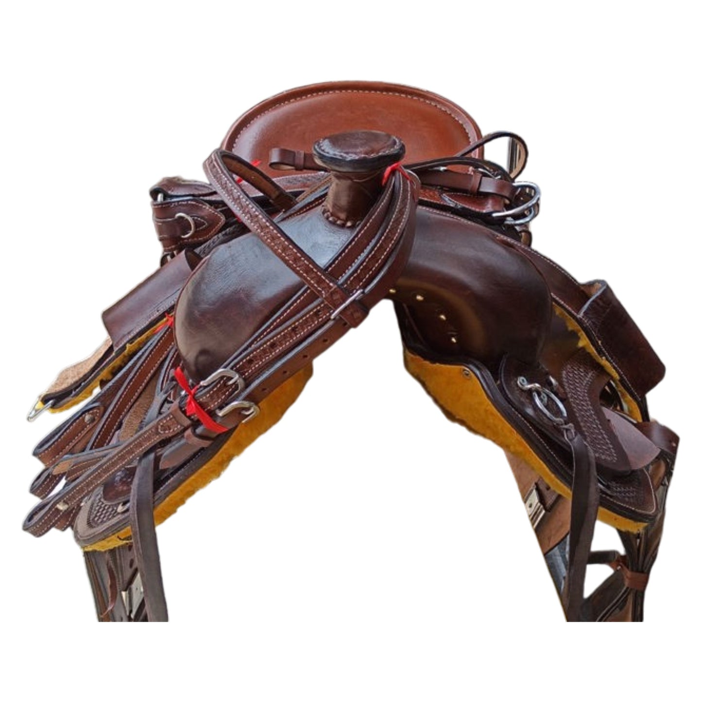 Equestire Premium Dark Oil Ranch & Trail Western Saddle Set